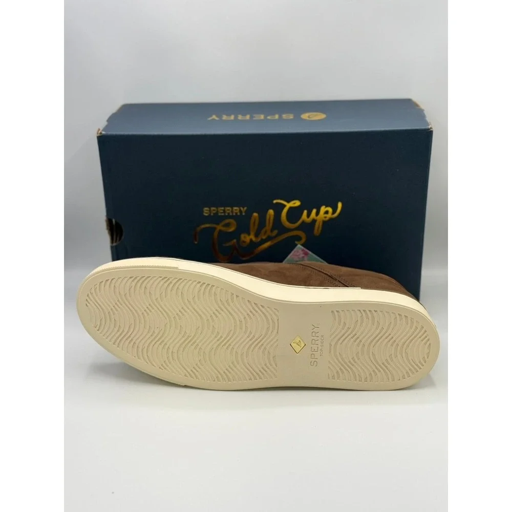 Sperry‎ Gold Cup Richfield LTT Brown Nubuck Leather Sneakers Mens Size 10.5